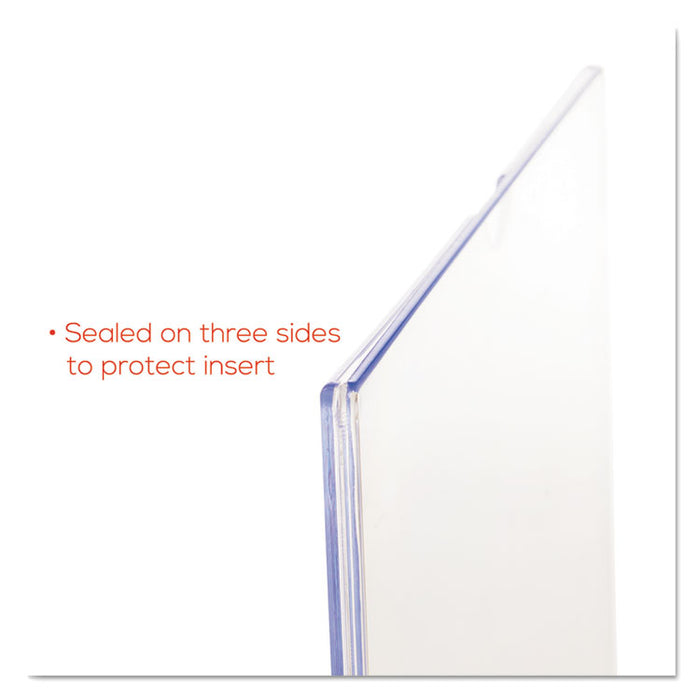 Superior Image Cubicle Sign Holder, 8.5 x 11 Insert, Clear