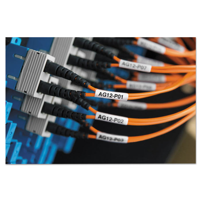 XTL Pre-Sized Labels, 0.81" x 1.56", White/Black Print, 150/Cartridge