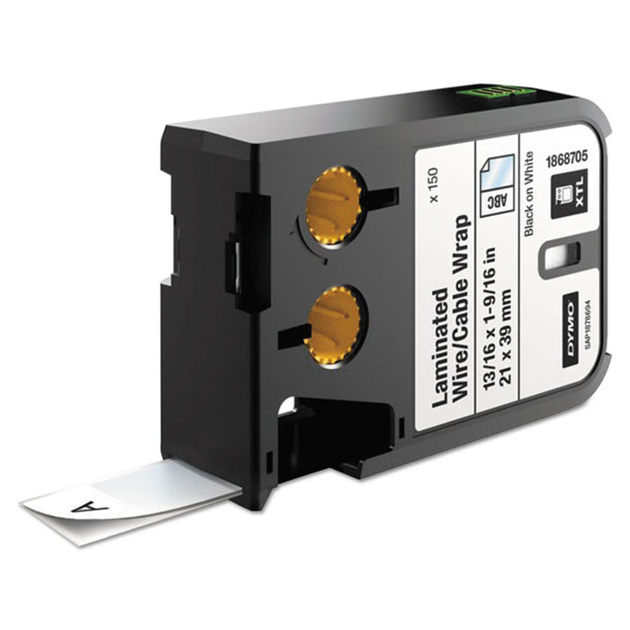 XTL Pre-Sized Labels, 0.81" x 1.56", White/Black Print, 150/Cartridge