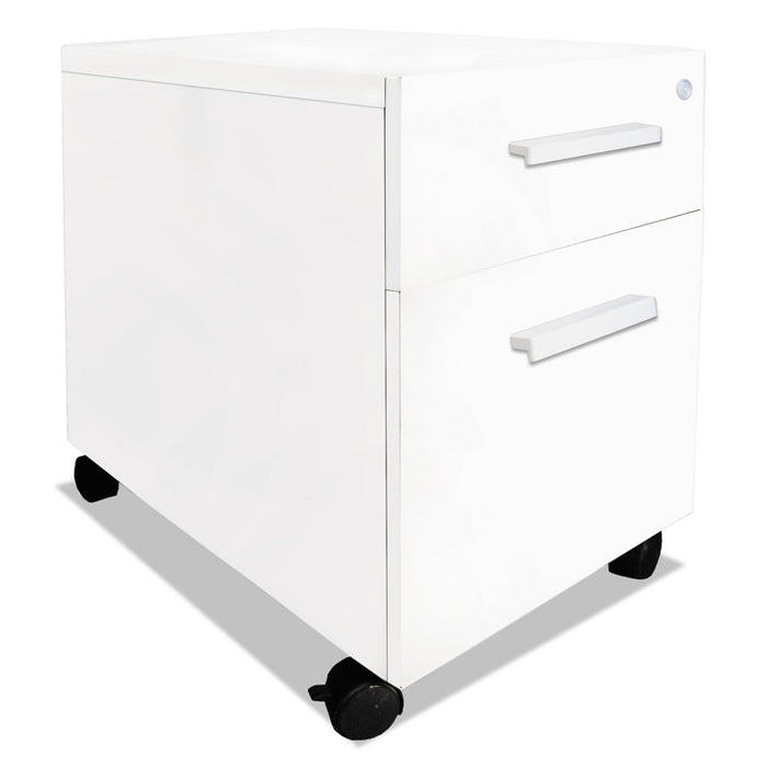e5 Series Mobile Box/File Pedestal, 15.25w x 24d x 23h, White
