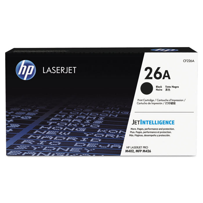 HP 26A, (CF226A) Black Original LaserJet Toner Cartridge