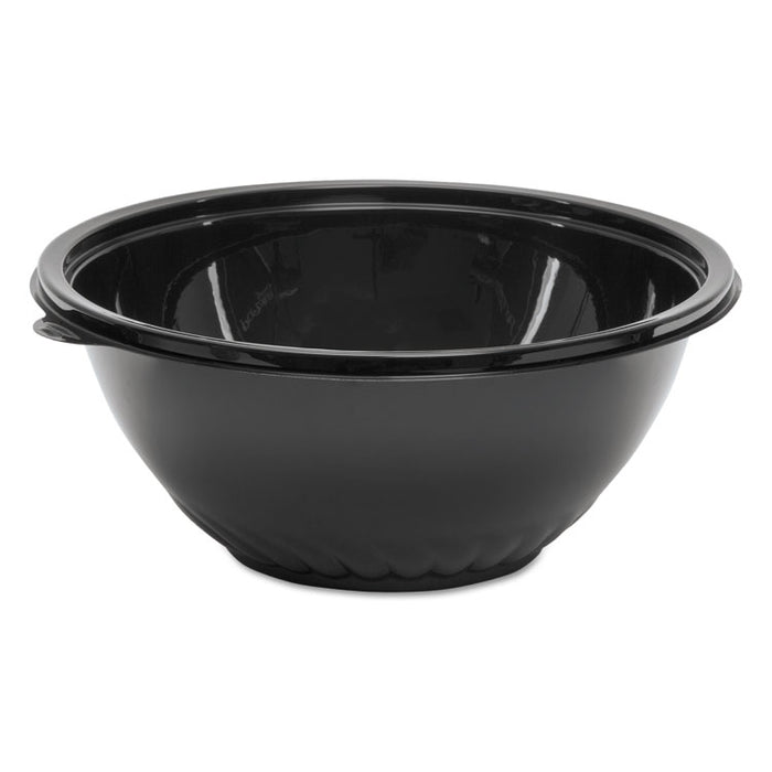 Caterline Pack n' Serve Plastic Bowl, 160 oz, 12" Diameter x 5"h, Black, 25/Carton