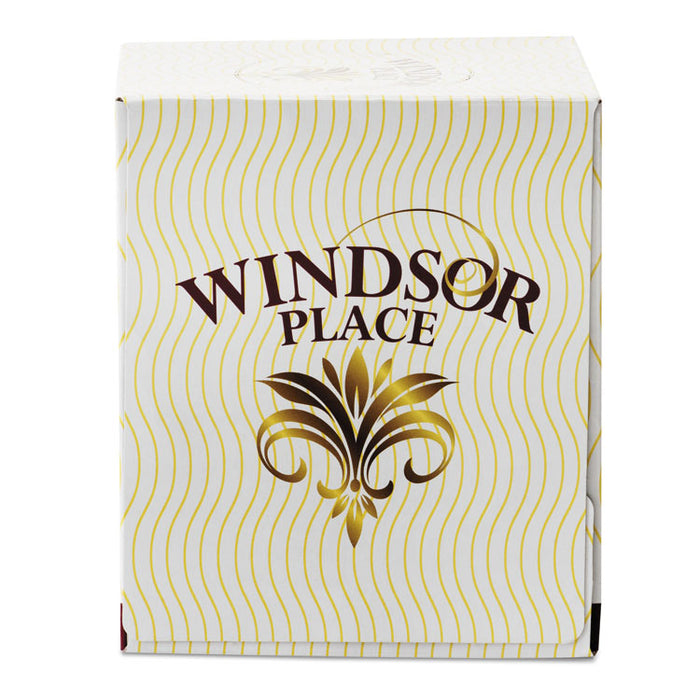 Windsor Place Cube Facial Tissue, 2-Ply, White, 85 Sheets/Box, 30 Boxes/Carton