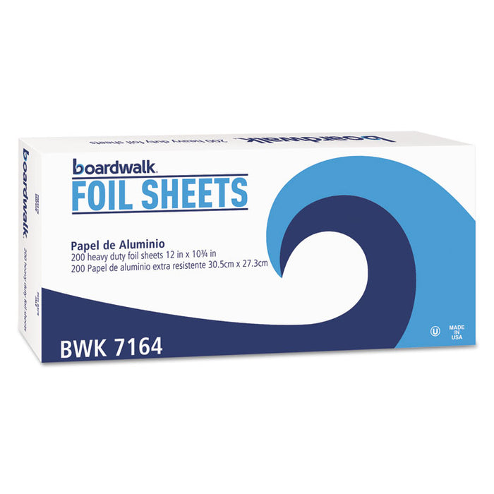Heavy-Duty Aluminum Foil Pop-Up Sheets, 12 x 10.75, 200/Box, 12 Boxes/Carton