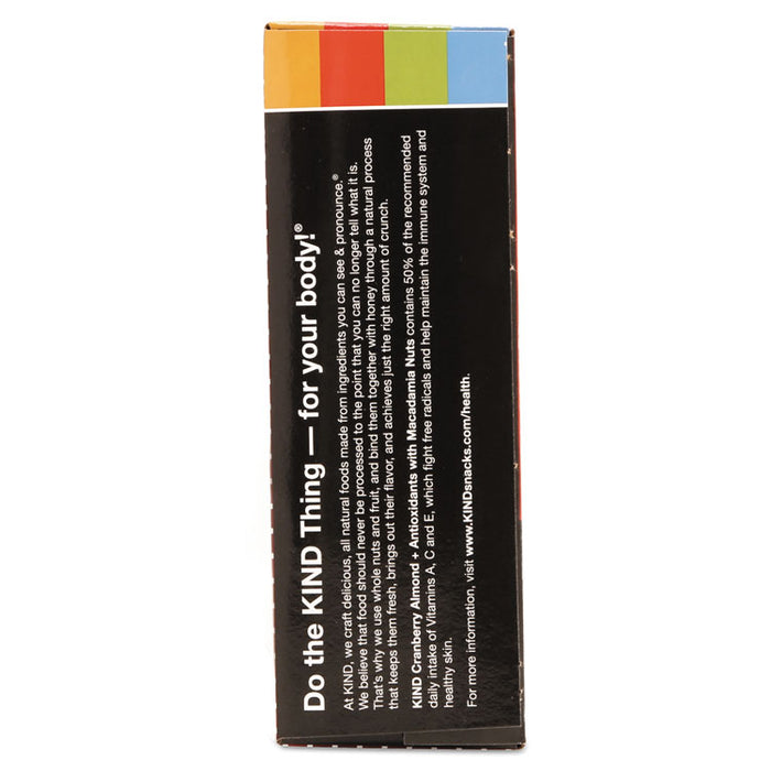 Plus Nutrition Boost Bar, Cranberry Almond and Antioxidants, 1.4 oz, 12/Box