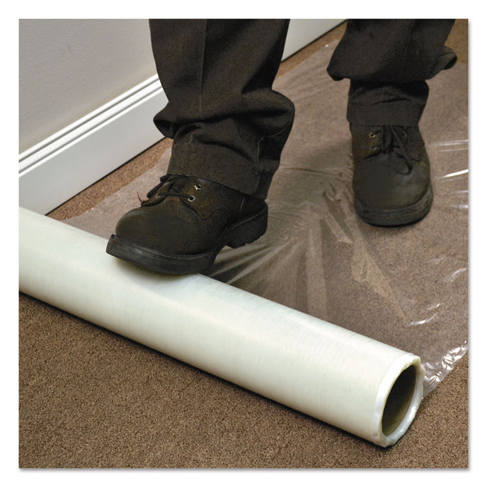 Roll Guard Temporary Floor Protection Film for Carpet, 36 x 2,400, Clear