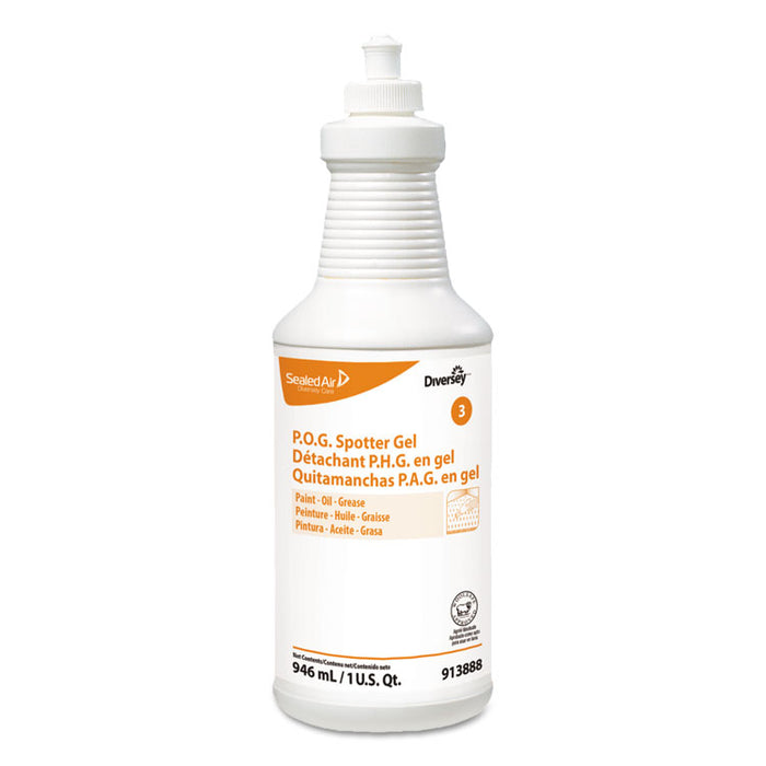 Paint, Oil and Grease Spotter Gel, Fruity Scent, 32 oz Squeeze Bottle, 6/Carton