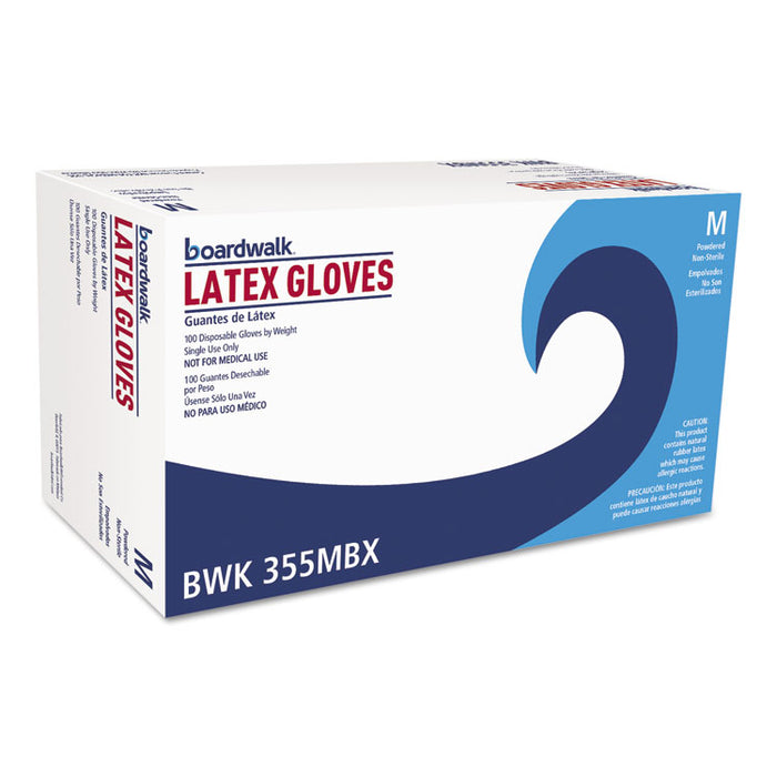 General Purpose Powdered Latex Gloves, Medium, Natural, 4 2/5 mil, 1000/Carton