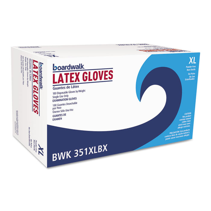 Powder-Free Latex Exam Gloves, X-Large, Natural, 4 4/5 mil, 1000/Carton