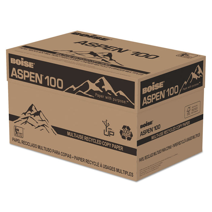 ASPEN Multi-Use Recycled Paper, 92 Bright, 20lb, 11 x 17, White, 500 Sheets/Ream, 5 Reams/Carton