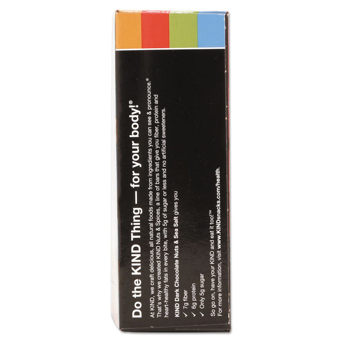 Nuts and Spices Bar, Dark Chocolate Nuts and Sea Salt, 1.4 oz, 12/Box