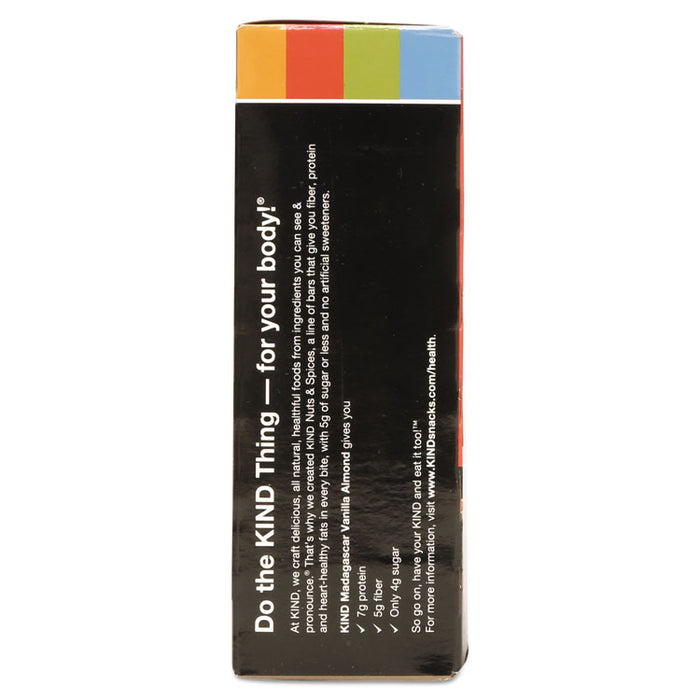 Nuts and Spices Bar, Madagascar Vanilla Almond, 1.4 oz, 12/Box