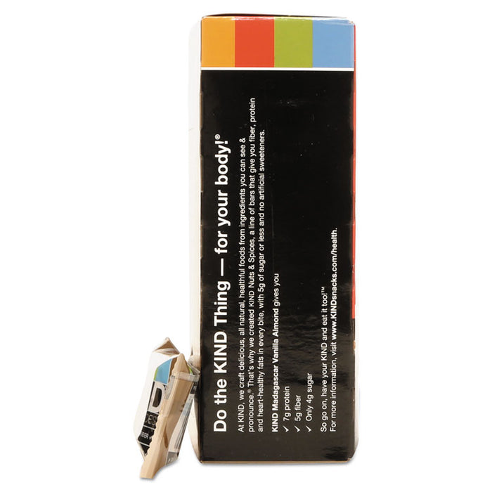 Nuts and Spices Bar, Madagascar Vanilla Almond, 1.4 oz, 12/Box