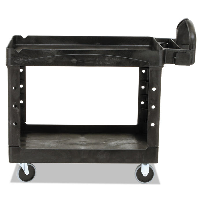 Heavy-Duty Utility Cart, Two-Shelf, 25.9w x 45.2d x 32.2h, Black