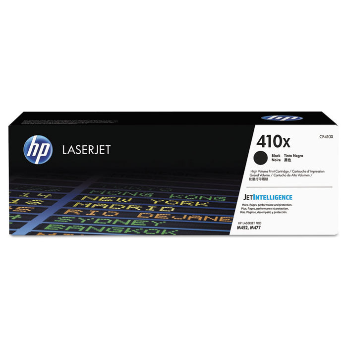 HP 410X, (CF410X) High Yield Black Original LaserJet Toner Cartridge