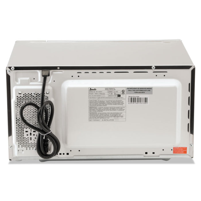 1.1 Cubic Foot Capacity Stainless Steel Touch Microwave Oven, 1,000 Watts