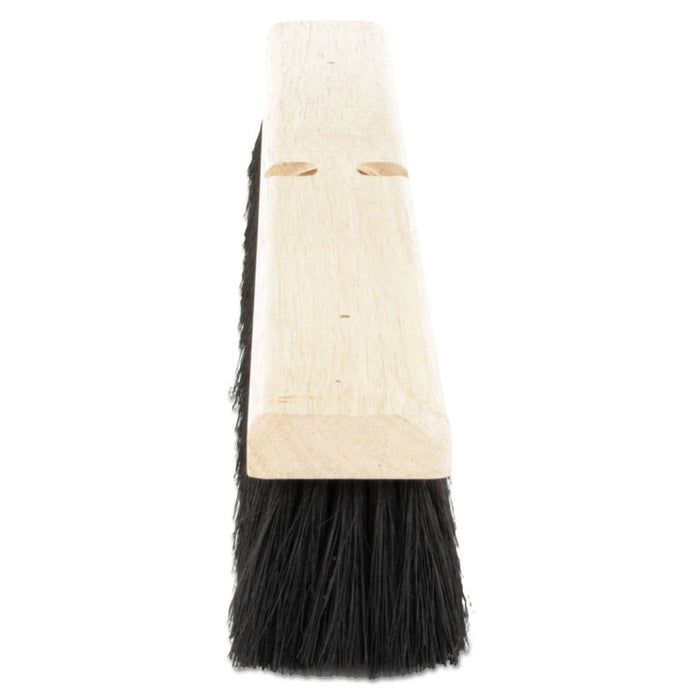 Floor Brush Head, 2 1/2" Black Tampico Fiber, 24"