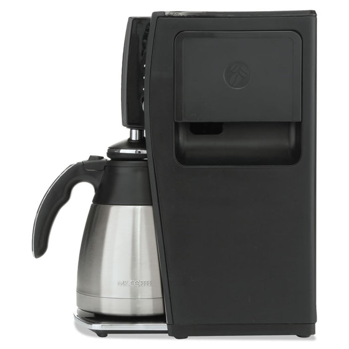 Optimal Brew 10-Cup Thermal Programmable Coffeemaker, Black/Brushed Silver