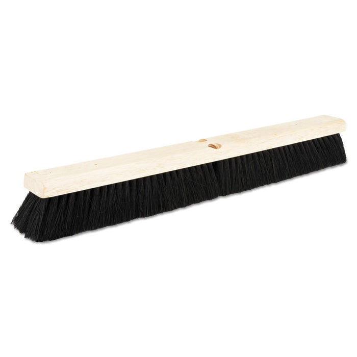 Floor Brush Head, 2 1/2" Black Tampico Fiber, 24"