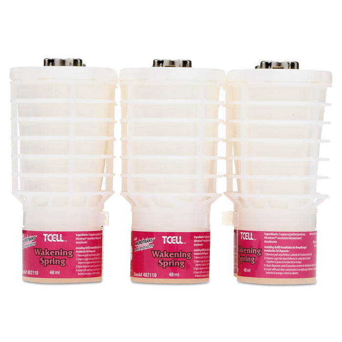 TCell Microtrans Odor Neutralizer Refill, Awakening Spring, 48 ml, 6/Carton