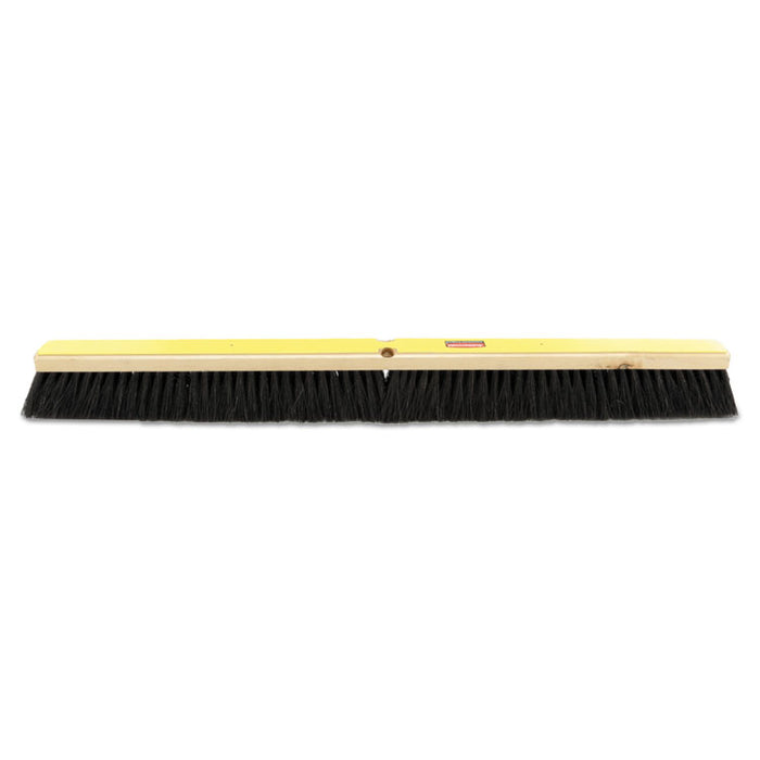 Tampico-Bristle Medium Floor Sweep, 36" Brush, 3" Bristles, Black