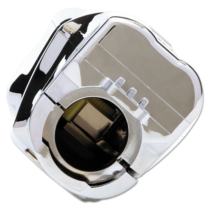 Auto Flush Clamp-On Toilet Flushing System, Polished Chrome