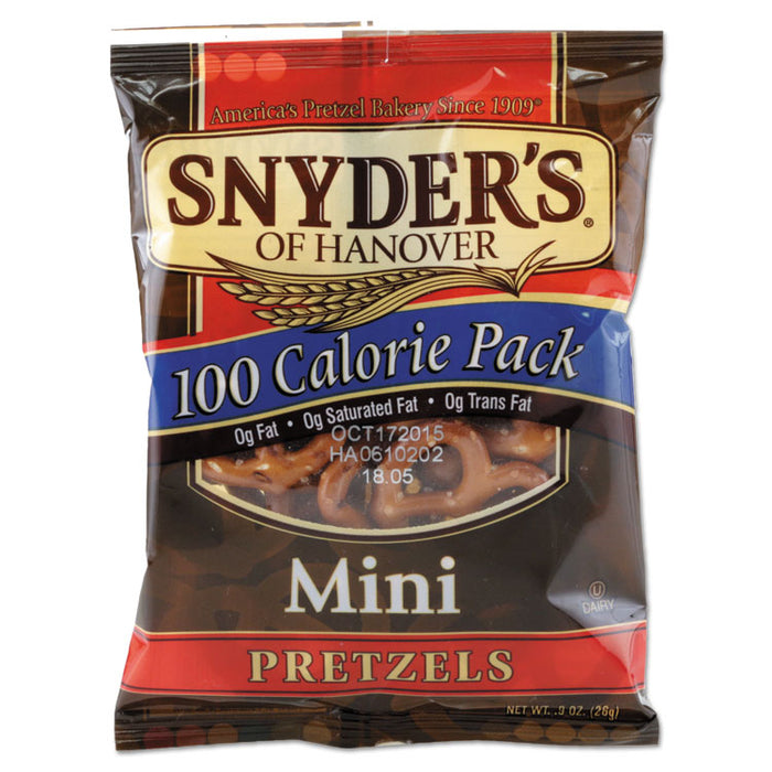 Mini Pretzels, Original, 0.9 oz Bags, 60/Carton