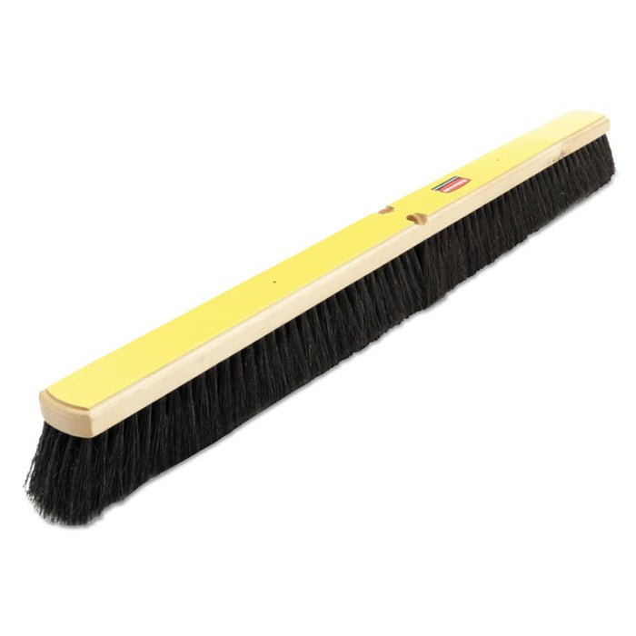 Tampico-Bristle Medium Floor Sweep, 36" Brush, 3" Bristles, Black