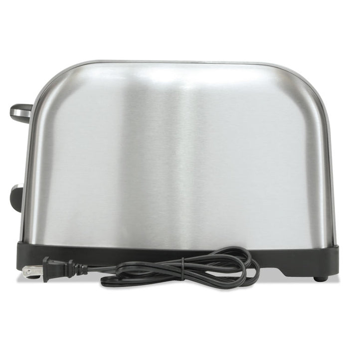 Extra Wide Slot Toaster, 2-Slice, 8 x 12 7/8 x 8 1/2, Stainless Steel