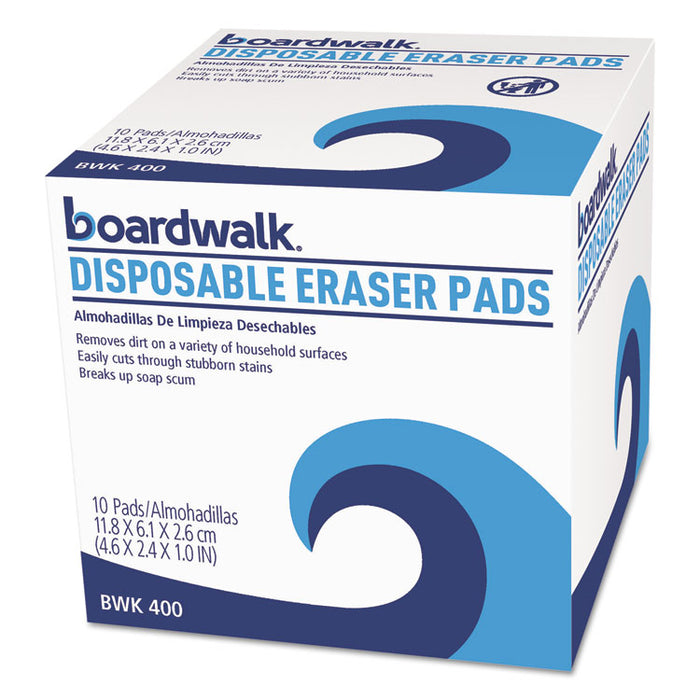 Disposable Eraser Pads, 10/Box, 16 Boxes/Carton