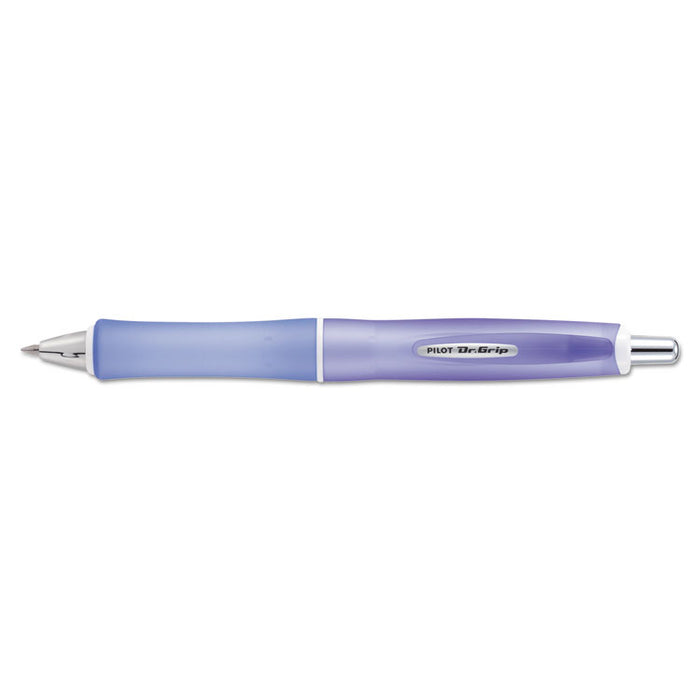 Dr. Grip Frosted Advanced Ink Ballpoint Pen, Retractable, Medium 1 mm, Black Ink, Purple Barrel