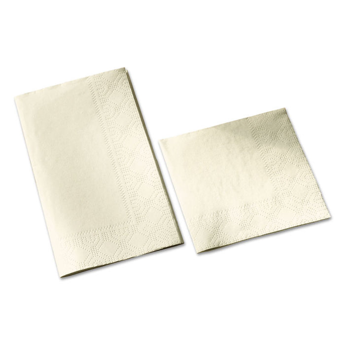 Dinner Napkins, 2-Ply, 15 x 17, White, 1000/Carton