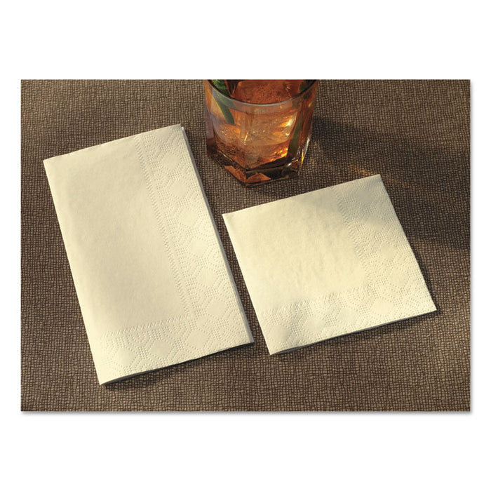Dinner Napkins, 2-Ply, 15 x 17, White, 1000/Carton