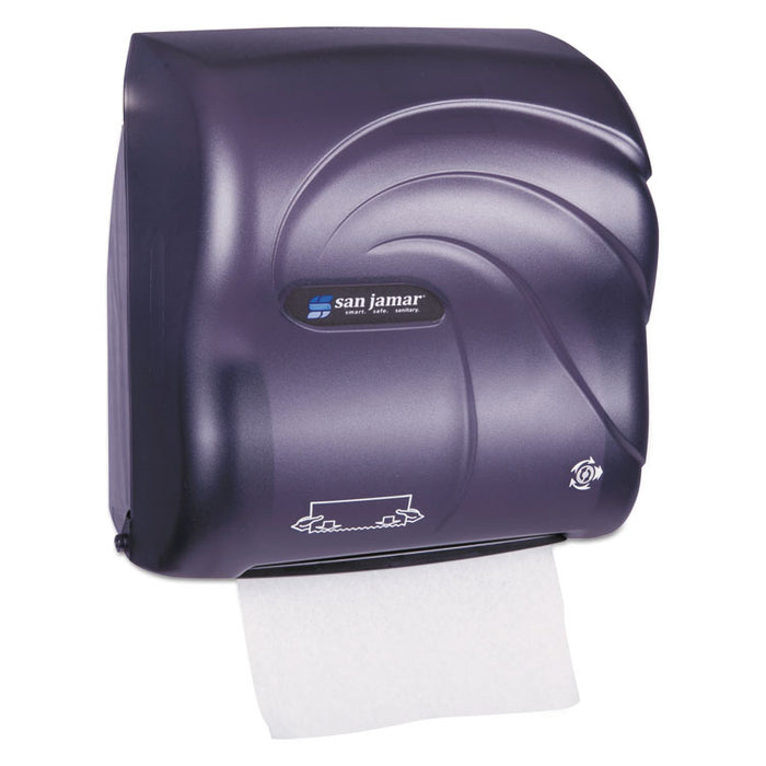 Mechanical Hands-Free Towel Dispenser, 12 3/8 x 7 5/8 x 12 1/4, Black Pearl