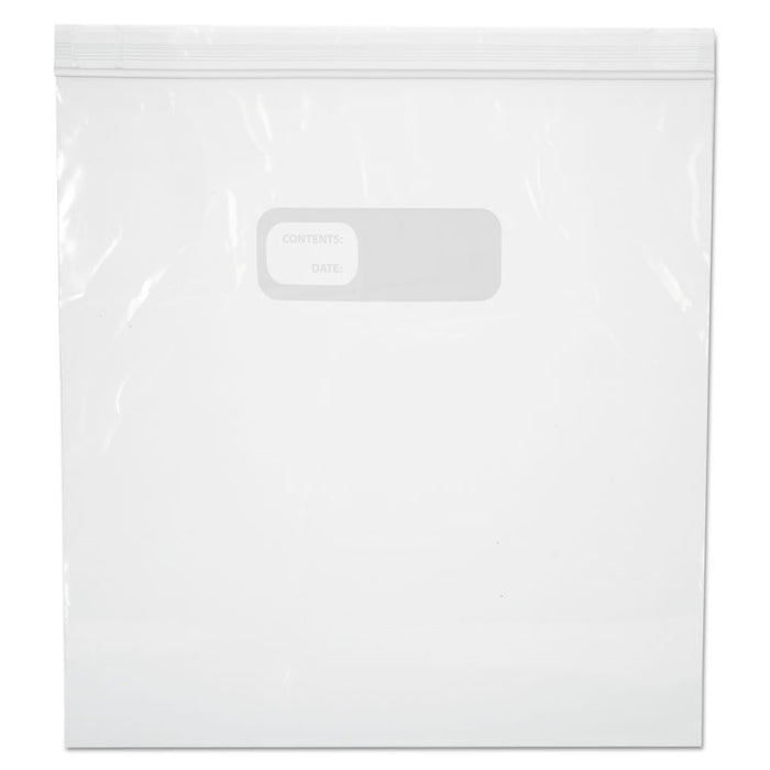 Reclosable Food Storage Bags, 1 gal, 2.7 mil, 10.5" x 11", Clear, 250/Box