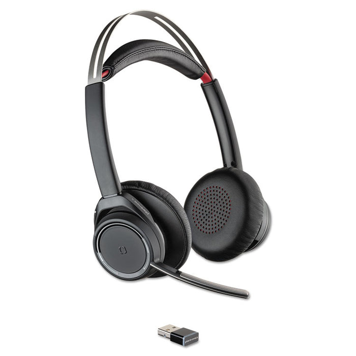 Voyager Focus UC Stereo Bluetooth Headset System with Active Noise Canceling