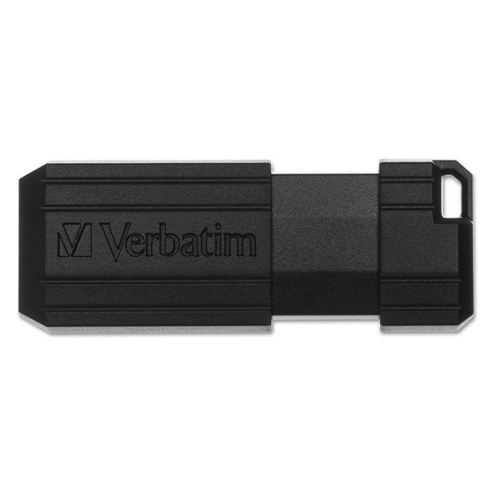 PinStripe USB Flash Drive, 32 GB, Black