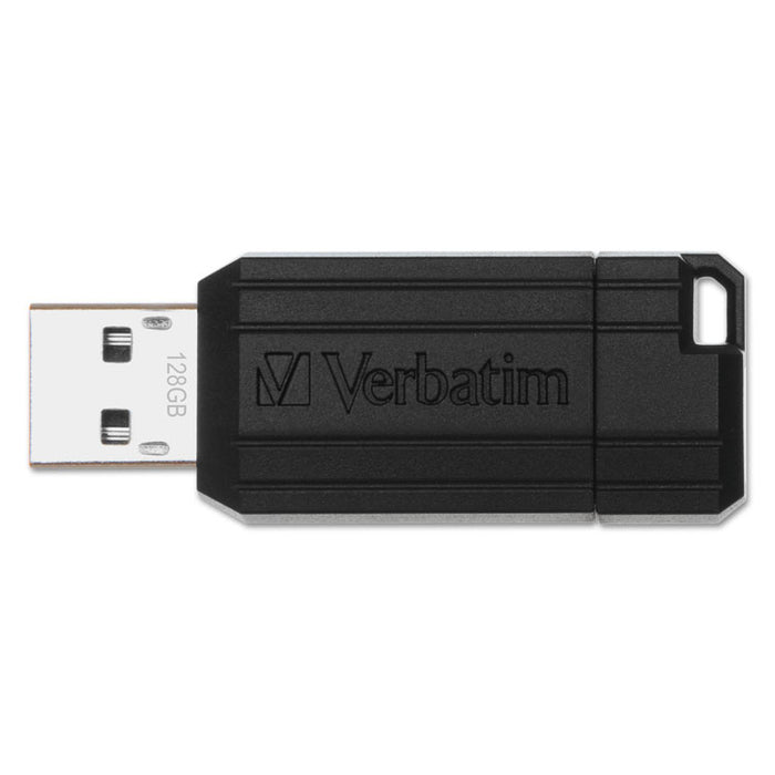 PinStripe USB Flash Drive, 32 GB, Black
