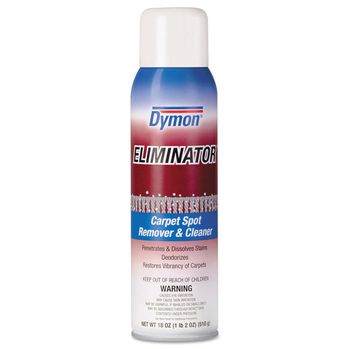 Eliminator Carpet Spot & Stain Remover, 18oz, Aerosol, 12/Carton