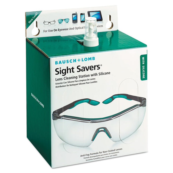 Sight Savers Lens Cleaning Station, 16 oz Plastic Bottle, 6.5 x 4.75, 1,520 Tissues/Box