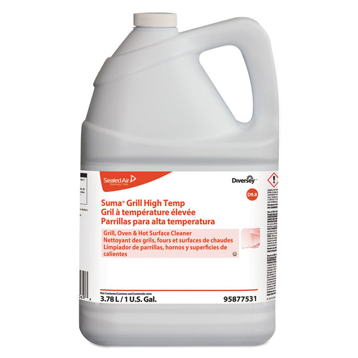 Suma Oven & Grill Cleaner, High-Temp, 1 gal Bottle, 4/Carton