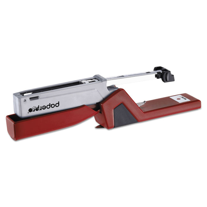 InJoy Spring-Powered Compact Stapler, 20-Sheet Capacity, Red