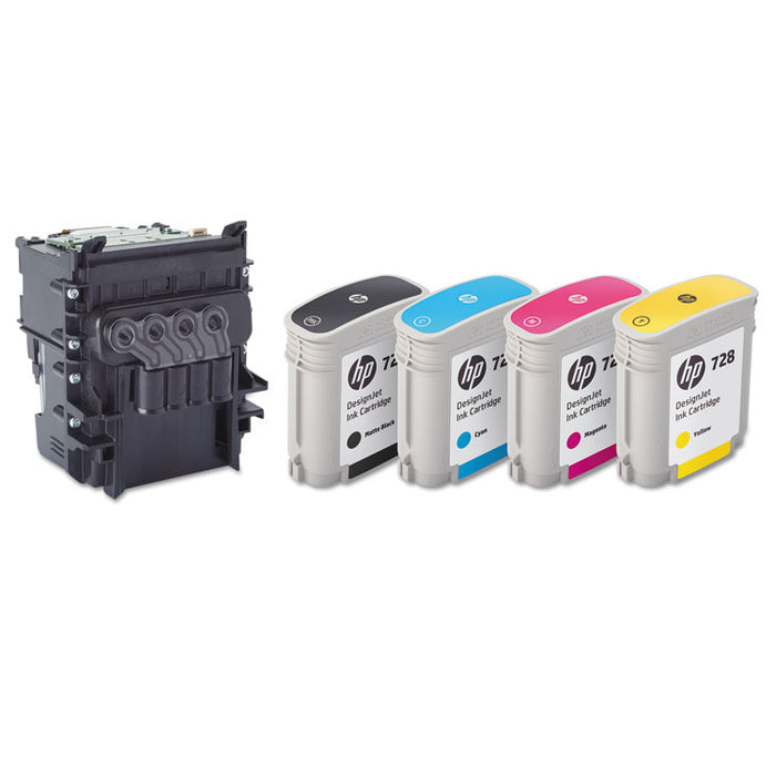 HP 729, (F9J81A) Printhead, Black, Cyan, Magenta, Yellow