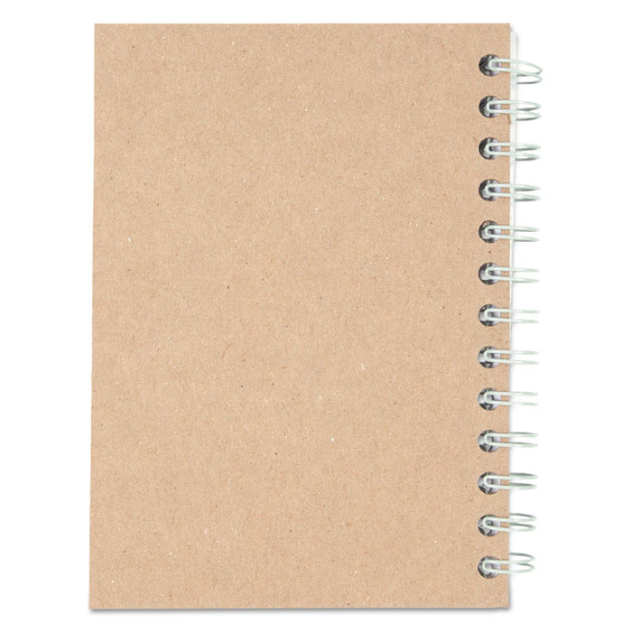 Recycled Notebook, 1 Subject, Medium/College Rule, Assorted Color Covers, 7 x 5, 80 Sheets
