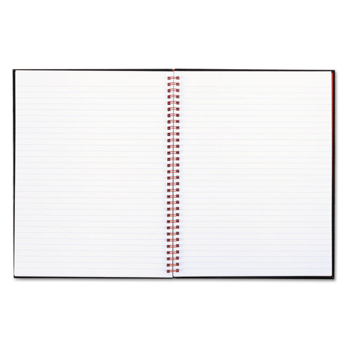 Twinwire Hardcover Notebook Plus Pack, Wide/Legal Rule, Black, 11 x 8.5, 70 Sheets, 2/Pack