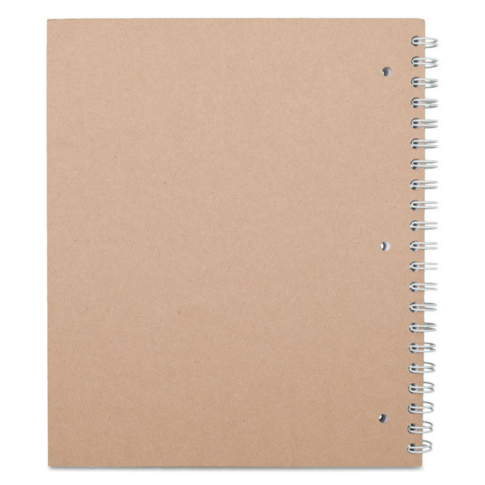 Recycled Notebook, 1 Subject, Medium/College Rule, Assorted Color Covers, 11 x 8.5, 80 Sheets