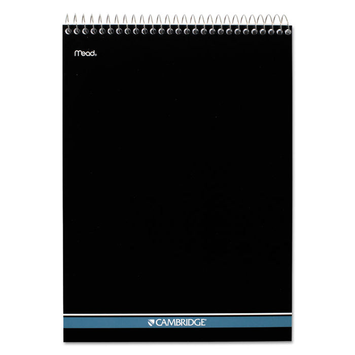 Stiff-Back Wire Bound Notebook, 1 Subject, Wide/Legal Rule, White/Blue Cover, 8.5 x 11.5, 70 Sheets