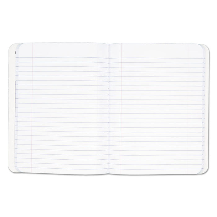 Composition Book, Wide/Legal Rule, Black Cover, 9.75 x 7.5, 100 Sheets