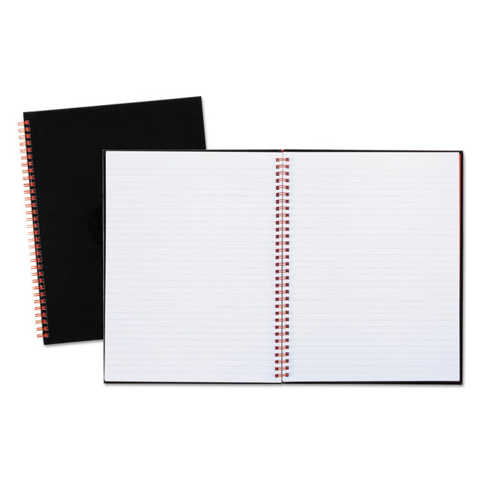 Twinwire Hardcover Notebook Plus Pack, Wide/Legal Rule, Black, 11 x 8.5, 70 Sheets, 2/Pack