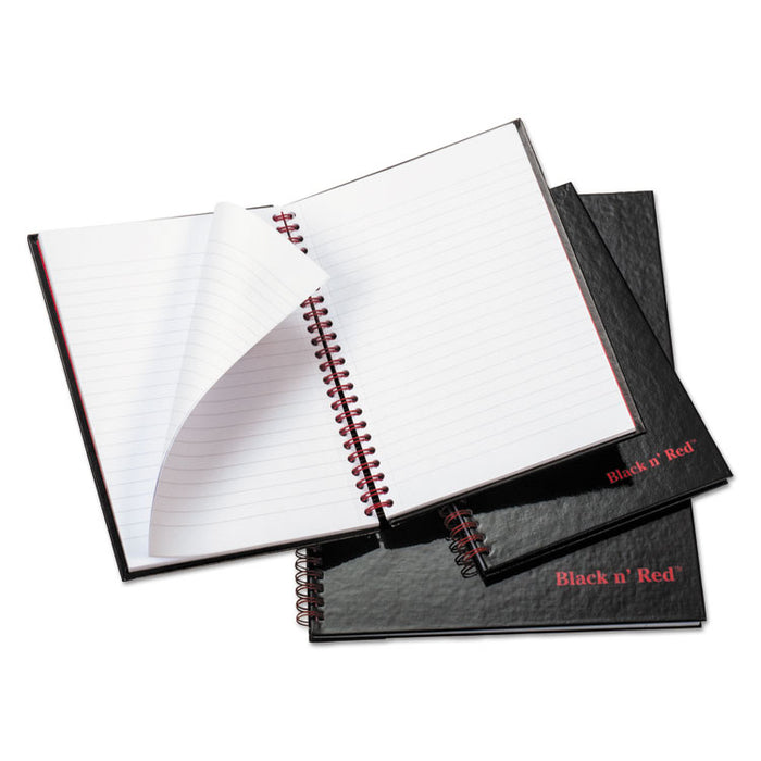 Twinwire Hardcover Notebook Plus Pack, Wide/Legal Rule, Black, 11 x 8.5, 70 Sheets, 2/Pack